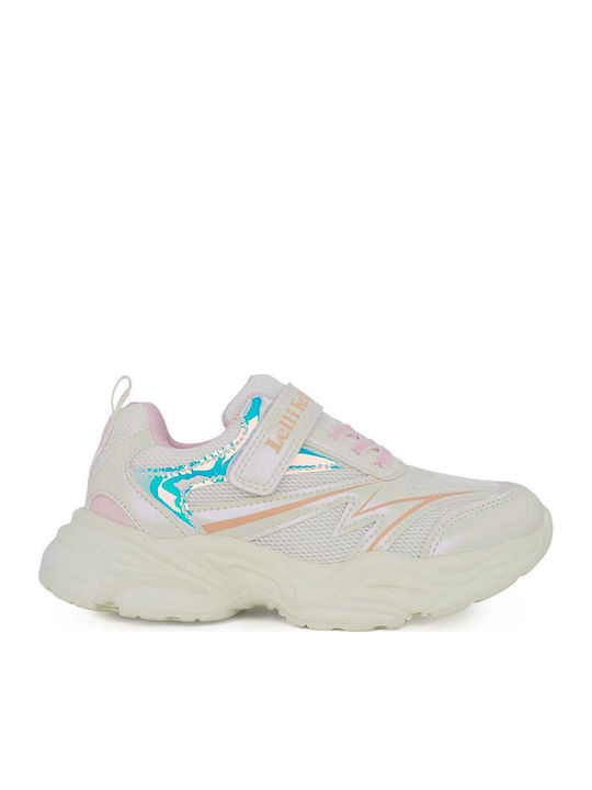 Cinzia Kids Sneakers with Hoop & Loop Closure Pink