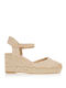 Sommer Damenplattformen Im Stil Espadrilles Braun