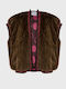 Sleeveless Short Women's Fur Brown