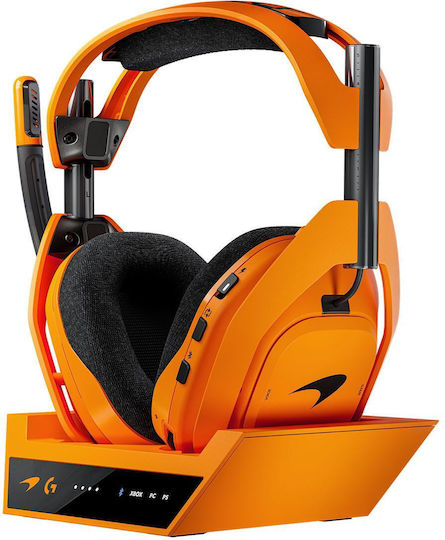 Logitech A50 X McLaren Racing Edition Ασύρματο Over Ear Gaming Headset με σύνδεση USB for Nintendo Switch / Nintendo Switch 2 / PC / PS5 / XBOX