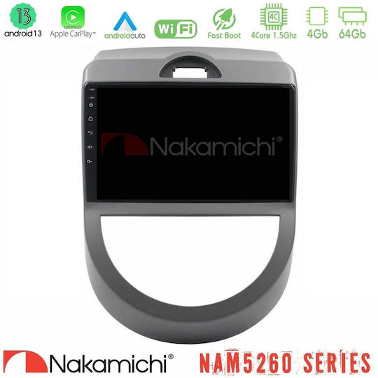 Nakamichi Car Audio System for Kia Soul 2009-2011 Bluetooth USB AUX WiFi GPS Apple CarPlay Android Auto with 9" Touch Screen
