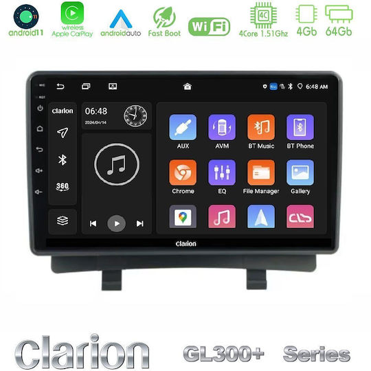 Clarion Car Audio System for Opel Zafira / Zafira Tourer 2012-2016 (Bluetooth/USB/AUX/WiFi/GPS/Apple CarPlay/Android Auto) with 9" Touch Screen