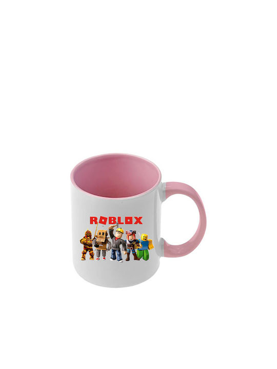 Roblox Tasse Rosa Mit Griff Innenraum