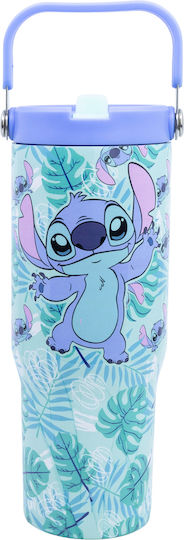Stor Insulated Ανοξείδωτο Παιδικό Παγούρι Stitch Γκρι 860ml
