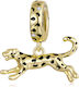 Ασημενιο Charm 925 Golden Tiger