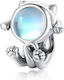 Ασημενιο Charm 925 Space Cat