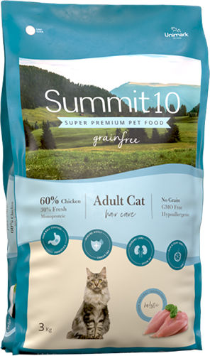 Summit10 Dry Cat Food Grain-Free For Adult Cats With Chicken Potatoes 3kg