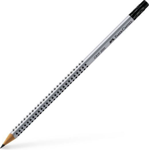 Μολύβι Grip 2001 Hb Γόμα Faber-castell Γκρι