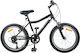 vidaXL 24" Kinderfahrrad Stadt Schwarz