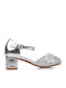 Kinder Pumps & Ballerinas mit Bügel- und Schleifenverschluss Silber