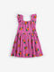 Girls Dress Sleeveless Tangerine