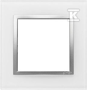 Simon 54 Nature 1 X Glass Frame Silver Perla Drn1/69