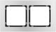 Deco Universal Wechselrahmen Doppelter Gebürsteter Aluminiumrahmen Silber Boden Schwarz 7-12-dra-2