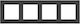Simon 55 Frame 4x Nature Glass Frost Black Trn4/179