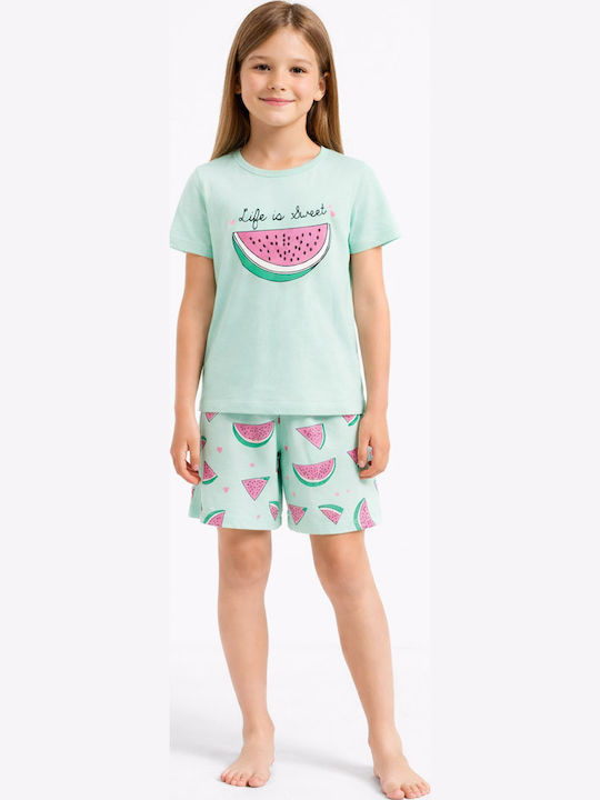 Trax Kids Summer Pajama Mint