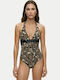 Leopard Animal Print One Piece Swimsuit