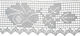 Cotton Lace Filé Rose Pattern White Width 9.5cm Price Per Meter