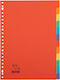 Paper Separator Tabs 123inkt A4 Colored 12 Subjects