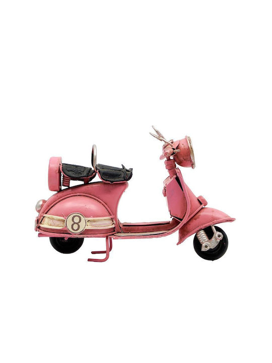 Sp Souliotis Tabletop Metal Miniature Pink Vespa 8x11