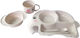 Beboulino Feeding Set Plastic Beige 5pcs