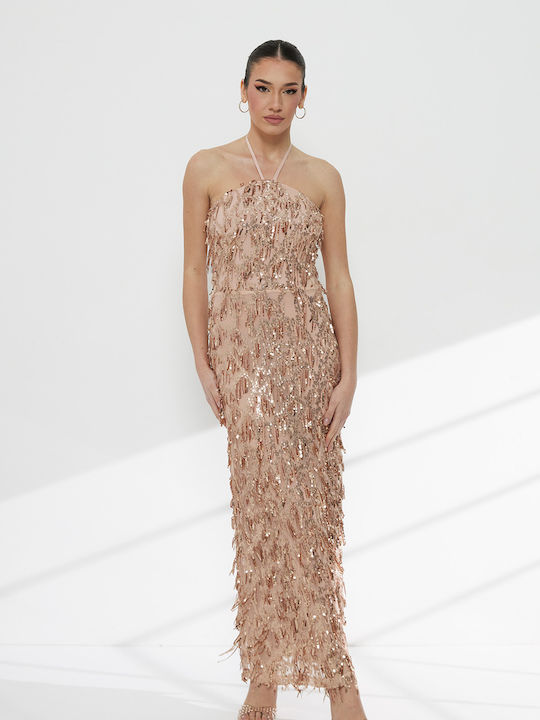 RichgirlBoudoir Maxi Abendkleid Gold