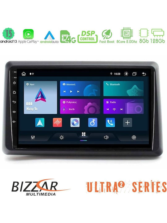 Bizzar Car Audio System for Renault Express 2022-2023 (Bluetooth/USB/WiFi/GPS/Apple CarPlay/Android Auto) with 9" Touch Screen