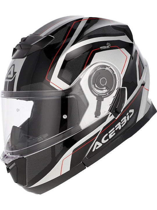 Acerbis Serel Black/Silver Κράνος Μηχανής Flip-...