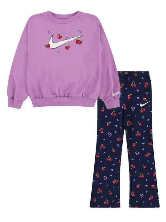 Nike Παιδικό Σετ με Κολάν Χειμερινό 2τμχ Ροζ