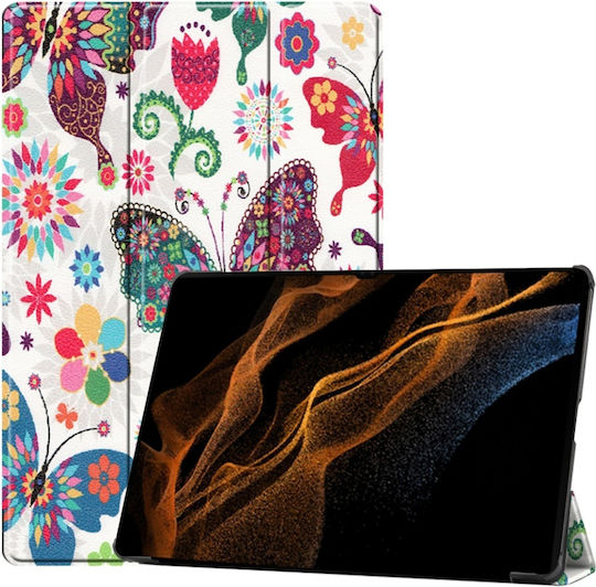 Flip Cover Durabilă Maro (Samsung Galaxy Tab S8 Ultra / S9 Ultra / S10 Ultra)