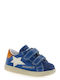 Kids Anatomic Sneakers With Hoop & Loop Closure Blue
