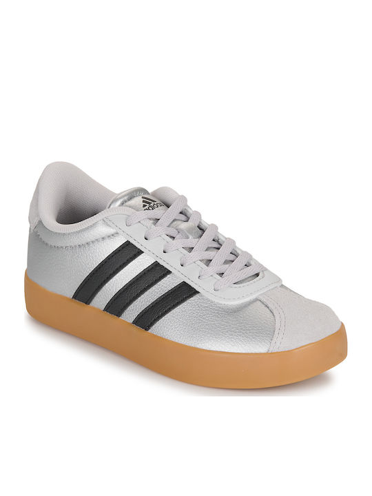 adidas Vl Court 3.0 K Παιδικά Sneakers Ασημί