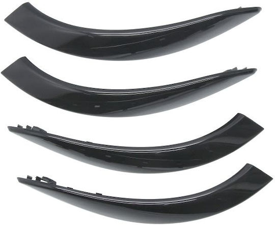 Set 4 Mânere Din Plastic Compatibile BMW Seria 3 F30 F31 2012-2018 Negru Lucios