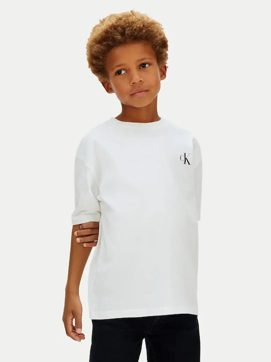 Calvin Klein Kinderoberteile T-Shirt Weiß
