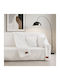 Beauty Home Stripe Art 8728 Σετ Ριχτάρια 2τμχ Γούνινο Λευκό 8728ΣΕΤ2