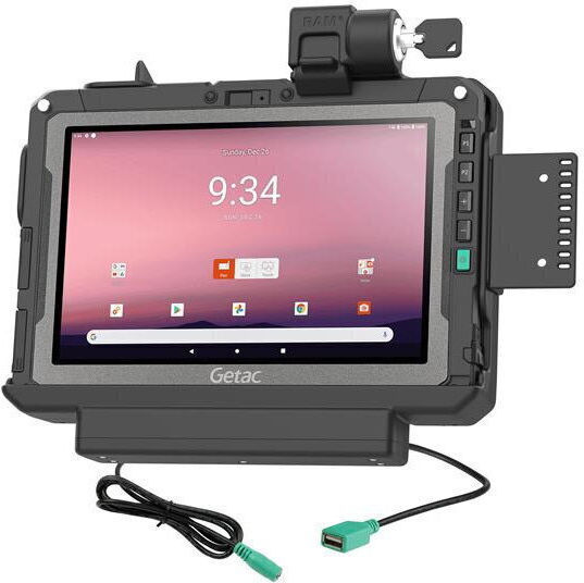 Ram Mounts Ram Locking Power + Data Dock Getac Zx10 Multicolor