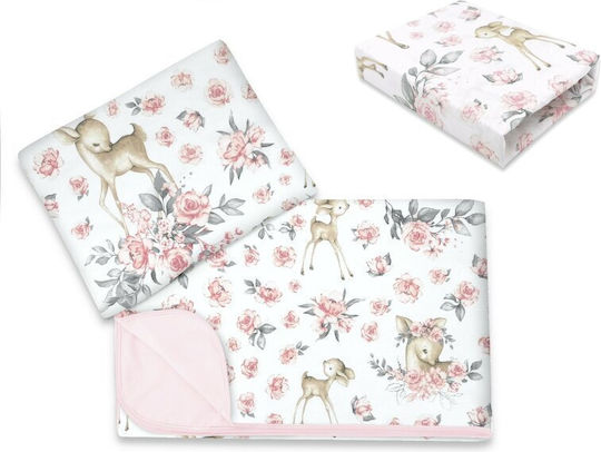 MimiNu Комплект За Количка Sweet Deer Розов 3 Бройки