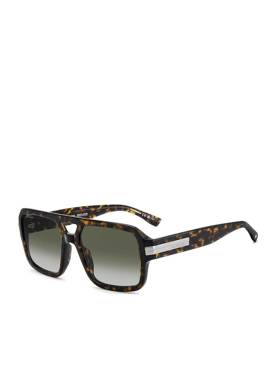 Dsquared2 Men's Sunglasses with Brown Horn-Rimm...
