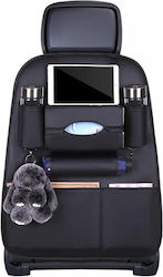 Universal Auto-Aufbewahrungsorganisator Rücksitzbezüge Aus Eco-Leder 60 X 40 Cm Schwarz
