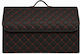 Organizator Portbagaj Din Piele Ecologică Cutie De Depozitare Pliabilă Cusături Roșii Dimensiuni 66x30x30 Cm