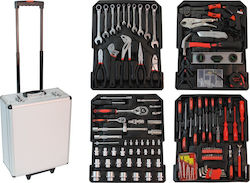 Crauss TB186PAC Werkzeugkoffer mit Rollen und 186 Werkzeuge Crauss TB186PAC Werkzeugkoffer mit Rollen und 186 Werkzeuge
