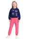 Kids Sweatpants Set Coral