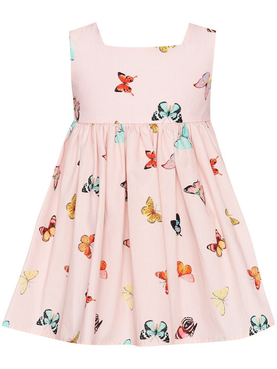 Girls Sleeveless Dress Pink