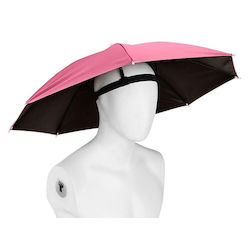 Umbrelă Pentru Cap Alista Home Diametru 69 Cm Bandă Elastică Pentru Cap Protecție Împotriva Ploii Și UV Fuchsia