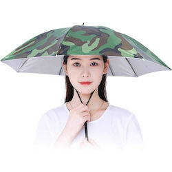 Head Umbrella Alista Home 69 Cm Diameter Adjustable Head Strap Uv Rain Protection Camouflage