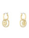 Boss Earrings Made of Steel with Stones