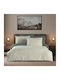 First Choice Комплект Плик за Завивка Памучен 200x220 см Двоен с 4 Калъфки за Възглавници & 1 Чаршаф Edesa Beige