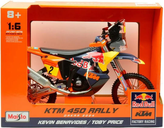 Μινιατούρα Maisto Motorcycle Red Bull Ktm 450 Rally Dakar 1/6 8+ 32246