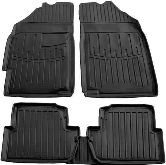 Race Action Car Mats Chevrolet Spark M300 & Daewoo Matiz M300 2009-2015 5-Door Rubber Raised Sides Protective Without Fasteners Passenger Cars 5 Pieces 5045015/st