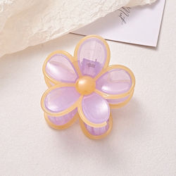 Hair Claw Clip with Flower