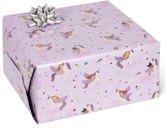 Legami Milano Wrapping Paper for Gift with Unicorns Theme 200cm